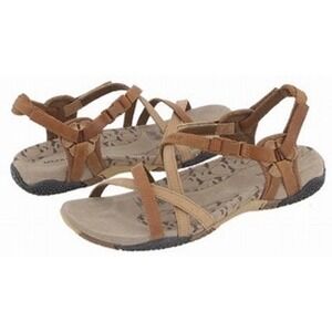 Merrell San Remo Hiking Granola Strappy Sandals Womens 11 Gorpcore Boho Comfort